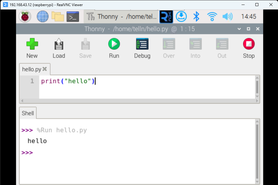 Thonnyでpython実行
